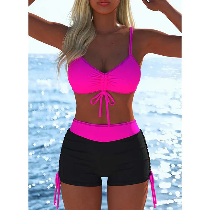 Soft Flow Aurora Bikini Set" 🌈✨